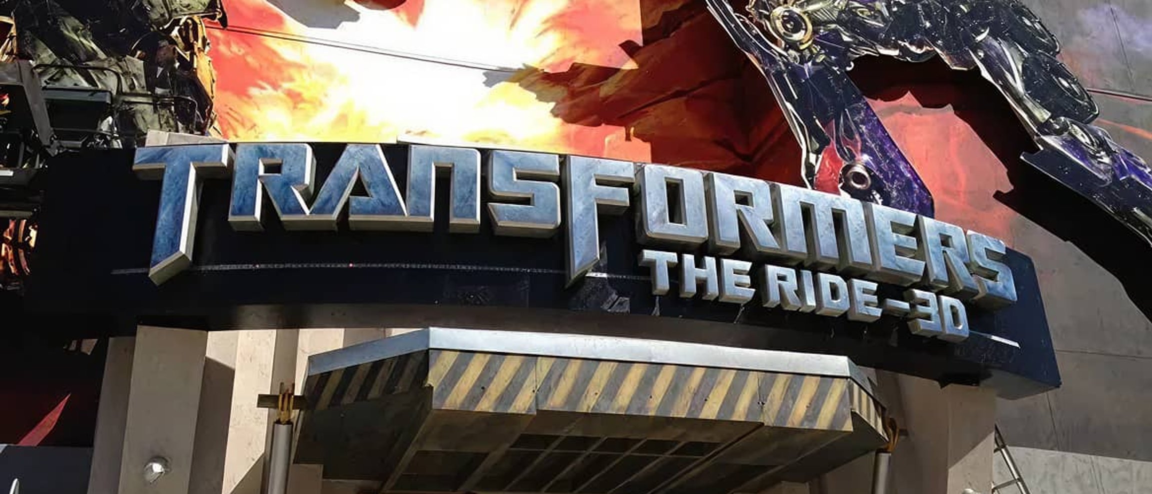 Transformers The Ride 3D dimensional entrance signage